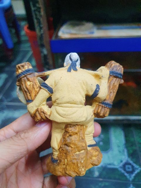 ÔNG GÁNH VÁT CỦI TRANG TRÍ HỒ CÁ NON BỘ CAO 10CM