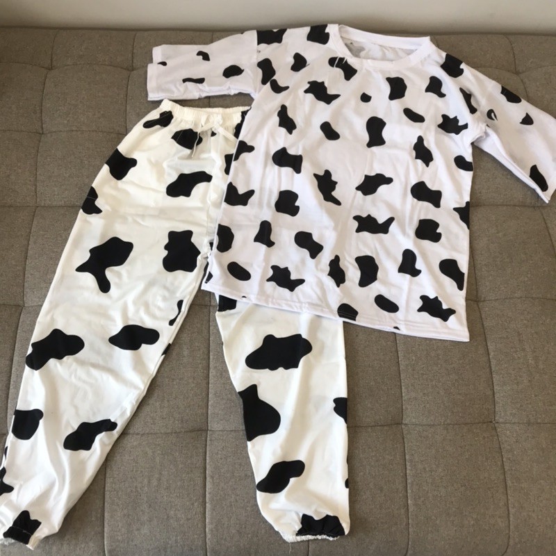 Áo thun unisex Phông Tay Lỡ Loang Màu Bò Sữa Dáng Rộng Nam Nữ