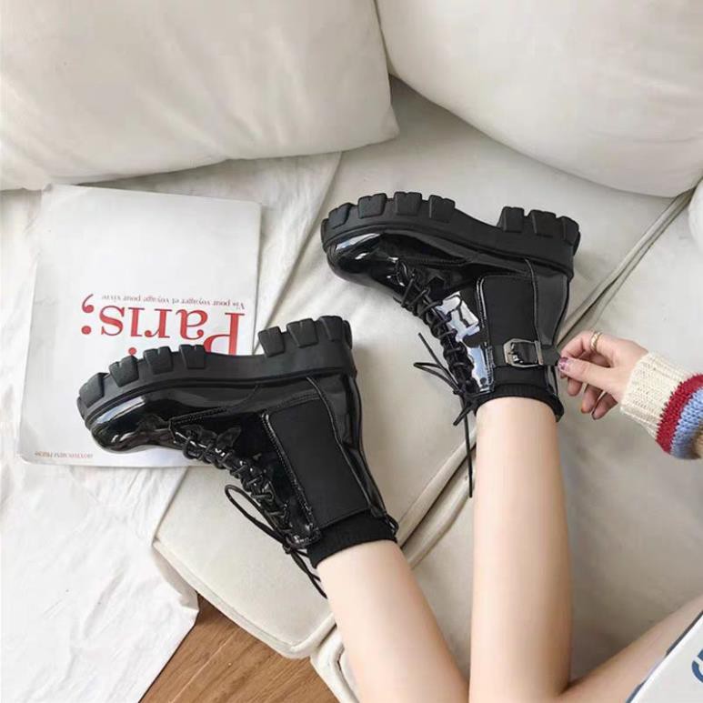 Boots nâng gót 5cm kiểu dáng chiến binh dành cho năm 2020, hàng quảng châu loại đẹp [Sale]