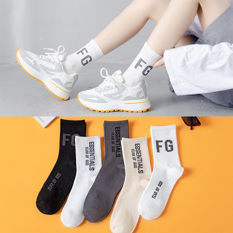 Vớ ESSENTIALS FEAR OF GOD Cổ Cao - Tất FG ESSENTIALS Cao Cổ