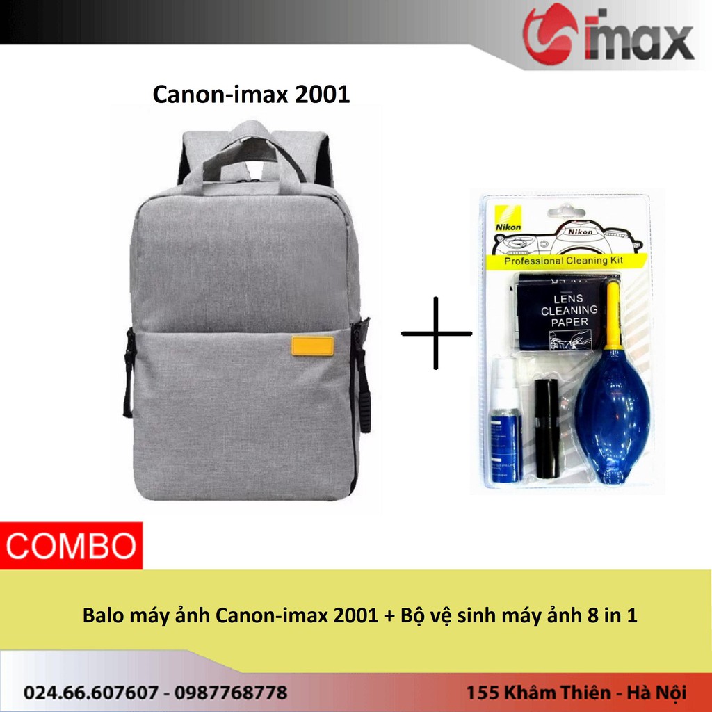 Ba lô máy ảnh Canon-imax 2001 + Bộ vệ sinh máy ảnh 8 in 1