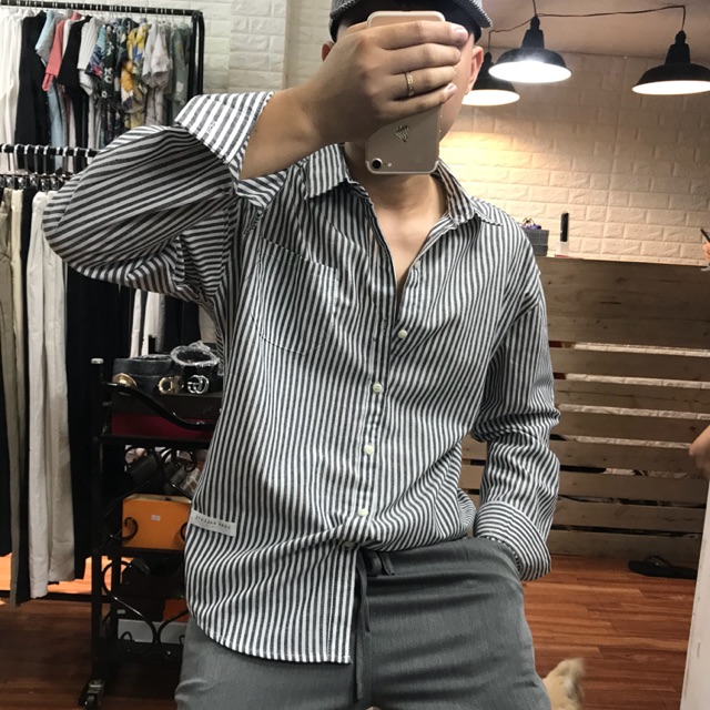 Combo dép + áo sơmi