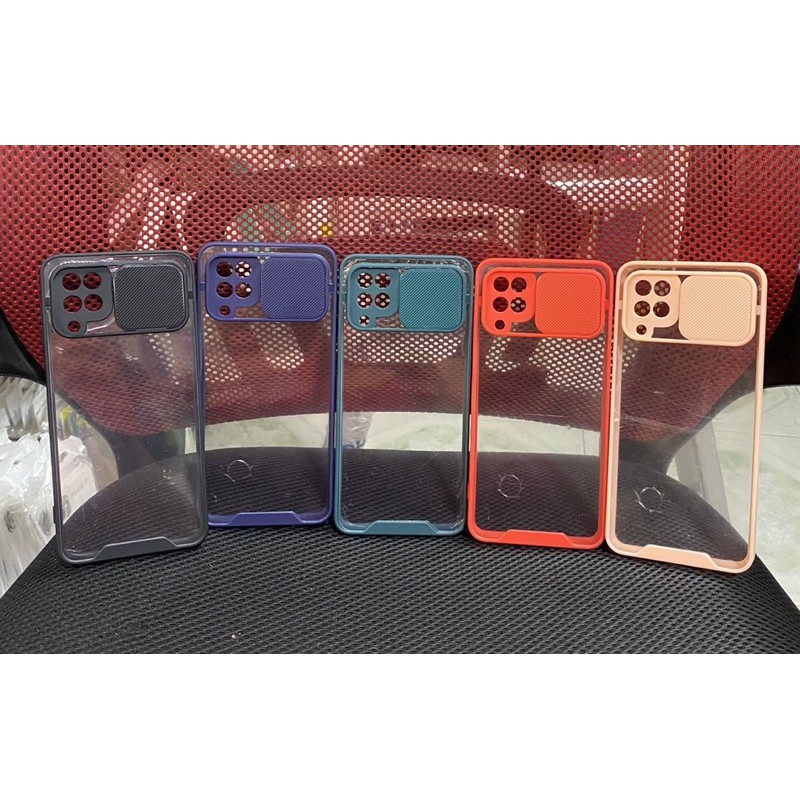 Ốp lưng samsung A12 / M12 dẻo trượt bảo vệ camera