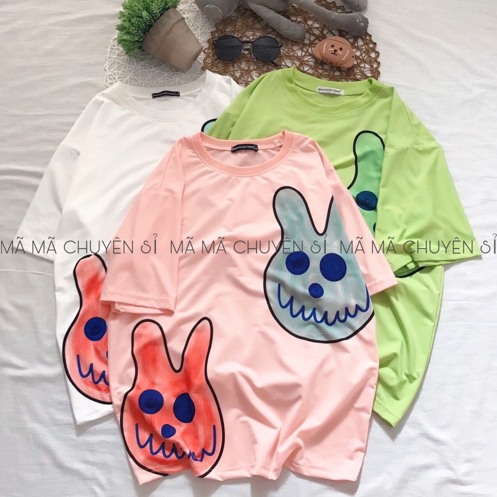 ÁO THUN 3D “ĐẦU LÂU THỎ” quần áo nam nữ unisex streetwear