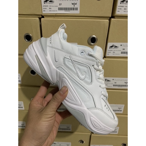 Giày thể thao nam nữ M2k full trắng