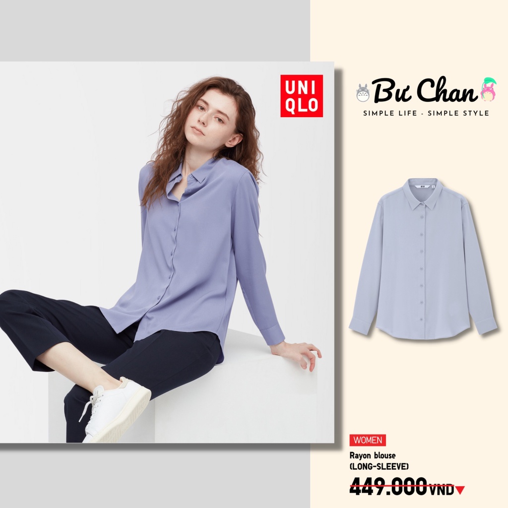 Áo sơ mi UNIQLO Nữ Rayon ❤️ (UNIQLO Nhật Chính Hãng)