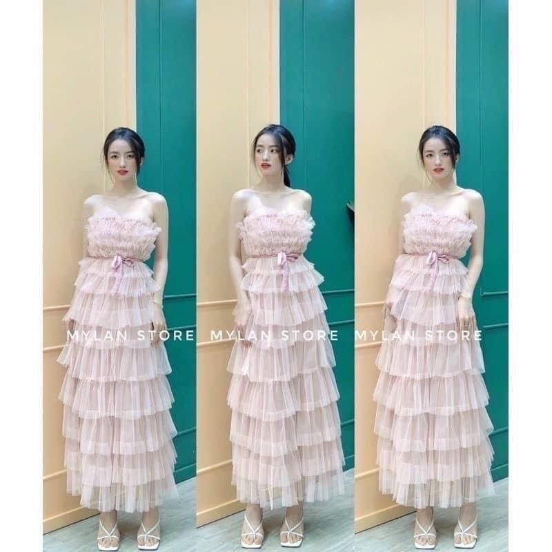 Maxi tầng hồng ruốc