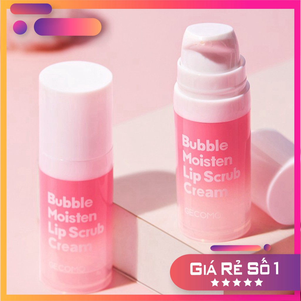 Tẩy Da Chết Môi Sủi Bọt Bubble Moisten Lip Scrub Cream Gecomo