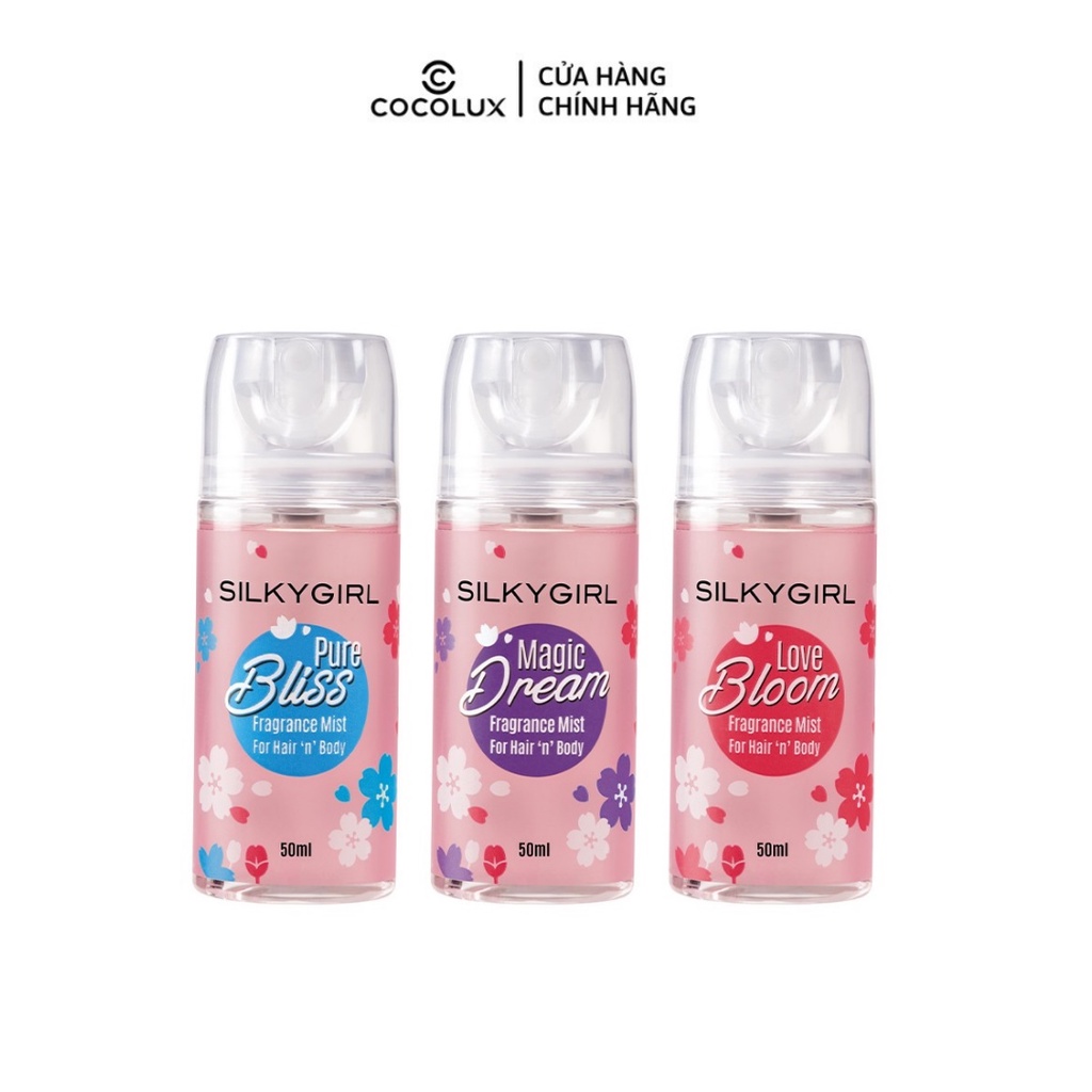 Xịt Thơm Toàn Thân Và Tóc Silky Girl 50ml