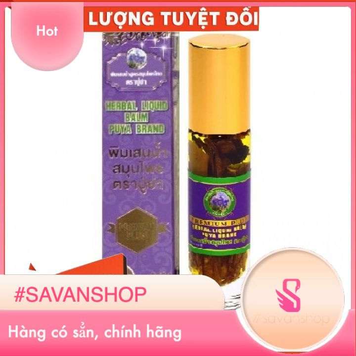 Tinh Dầu Lăn 19 Vị Thảo Dược Premium Plus Herbal Liquid Balm Brand Thái Lan chính hãng