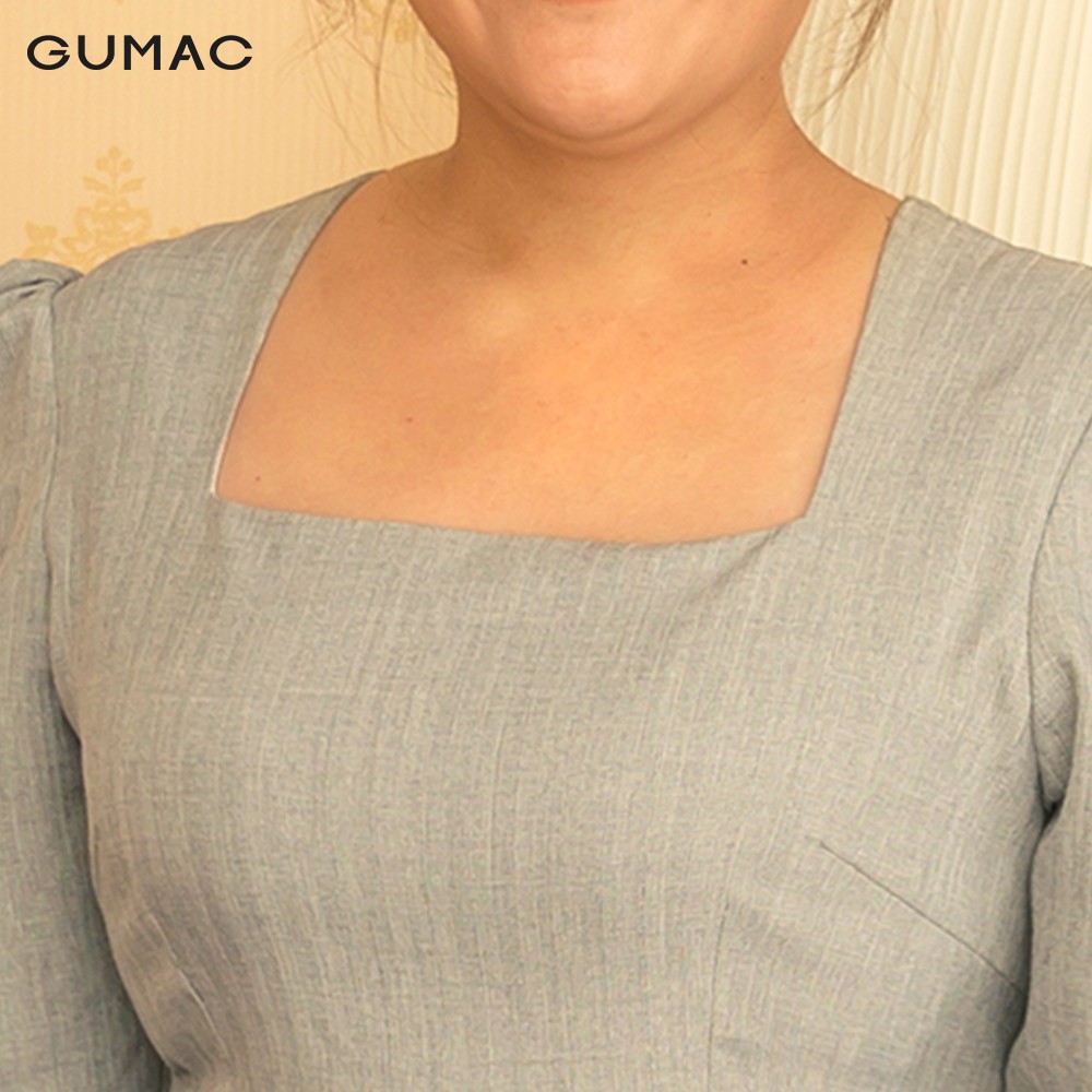 [Mã MABR07062 giảm 8% tối đa 50K đơn từ 249K] Đầm nữ cổ vuông tay lỡ DA10110 GUMAC | BigBuy360 - bigbuy360.vn