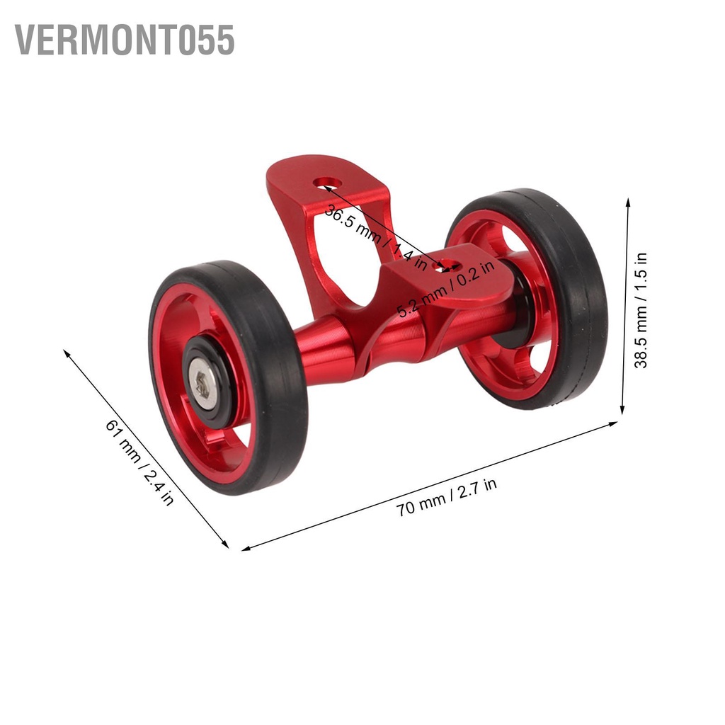 Có thể bán buôn Xe đạp Chắn bùn Easywheel Con lăn Bánh xe đôi cho gấp Brompton Dahon Vermont055 Hàng giao ngay