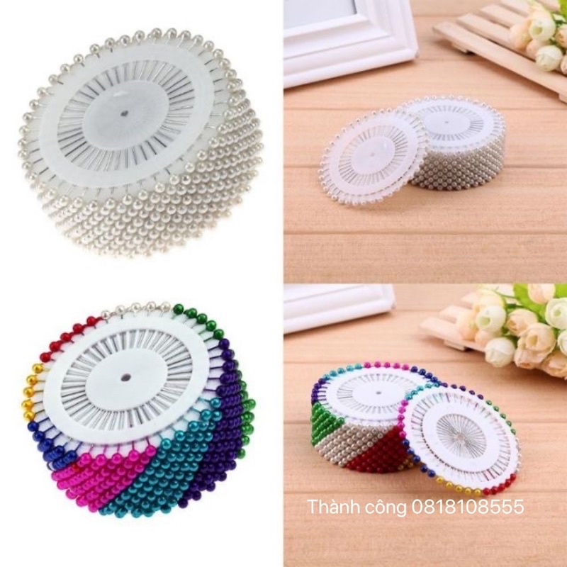 Kim Ghim Cố Định Vải.Kim gút. Kim gim vải 1 vỉ 40 cây
