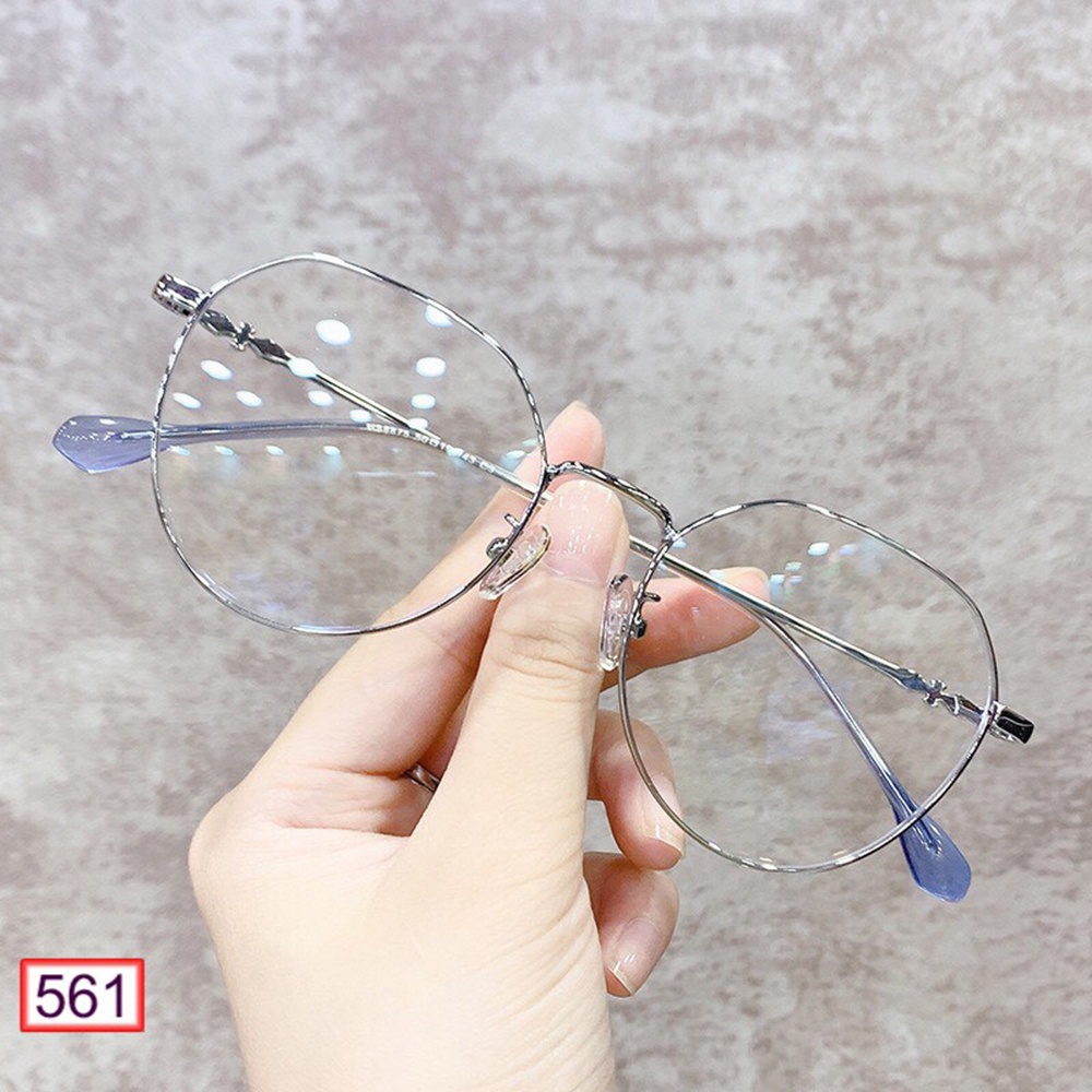 Gọng kính giả cận kim loại viền mảnh thời trang dành cho nam và nữ PK27