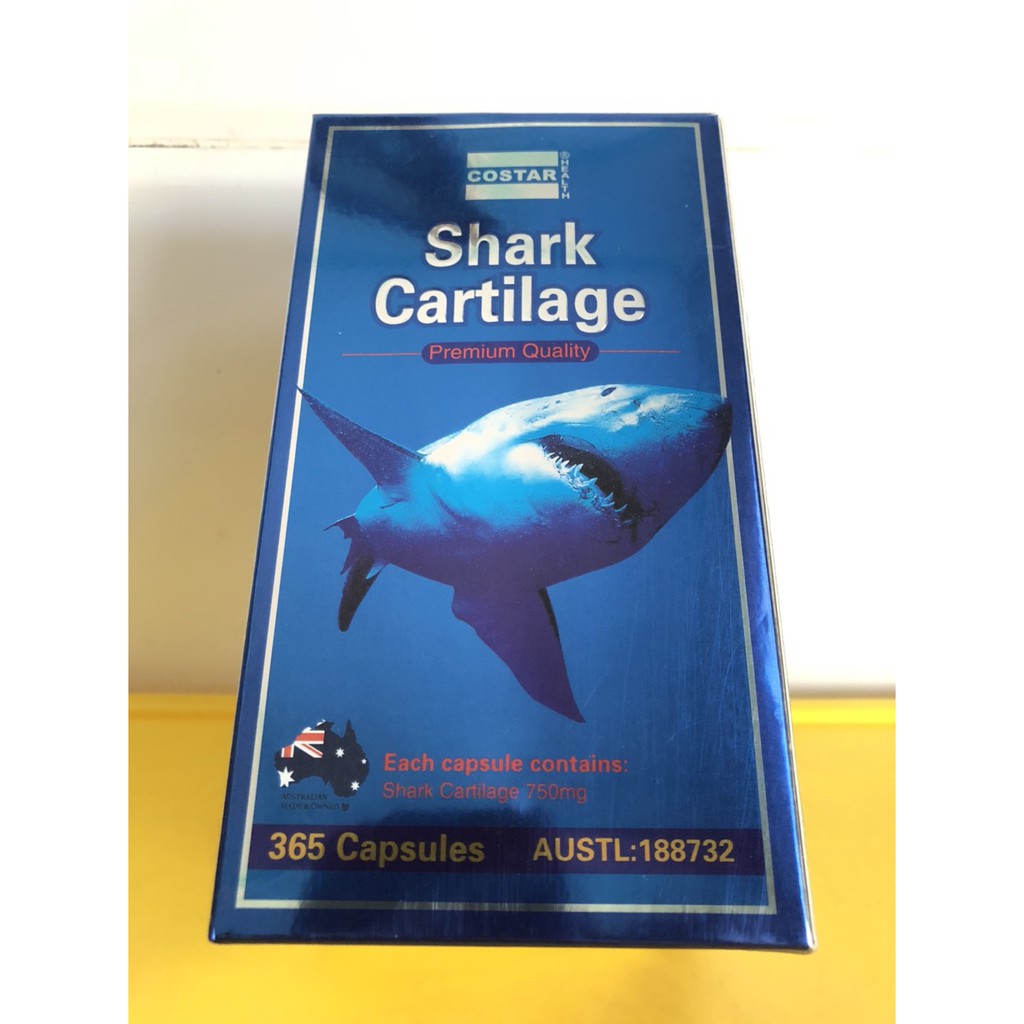 Viên uống sụn vi cá mập shark cartilage 750mg của Úc loại 365 viên