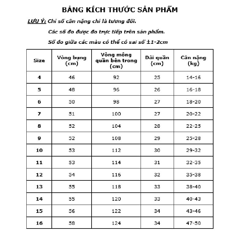 Quần váy xòe chất đũi mếm mát bên trong có quần thun cho bé gái từ 14-50kg