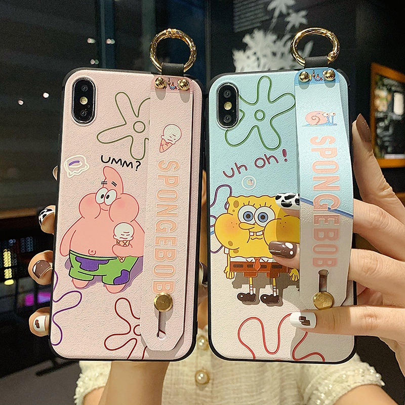 Ốp điện thoại in hình SpongeBob cho Samsung A12 A72 A32 A42A52 M51 M12 A31 A51 A71 A30 A20 A50 A10 M10 A21S A70