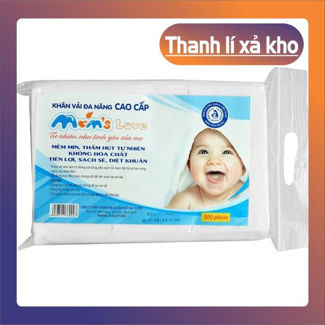 XẢ KHO Mua Lẻ Rẻ Như Sỉ Khăn vải đa năng cao cấp Mom Love 300 tờ Đồ Gia Dụng BinBon