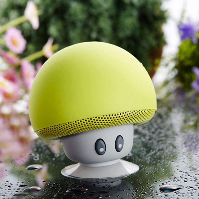 Speaker Mp3 Player Bluetooth Musical Phone Holder Mini Mushroom Stand for Universal smart phone