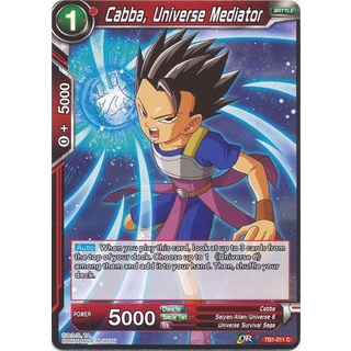 Thẻ bài Dragonball - TCG - Cabba, Universe Mediator / TB1-011'