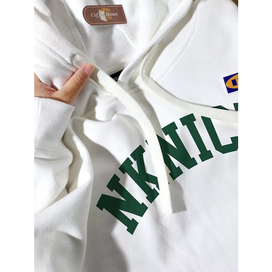 NRVP Áo hoodie tay dài oversize in họa tiết phong cách Hàn Quốc kiểu cho nam / nữ