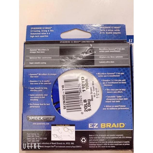 Cước nhện EZ Braid 100m đồ câu FISHING_HD