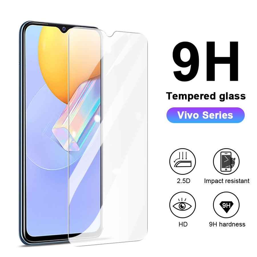 Kính Cường Lực Bảo Vệ Màn Hình Cho VIVO S1 Pro Y1S Y11 Y12 Y15 Y17 Y19 Y30 Y50 Y20 Y20i Y20S Y12S Y12A Y31 Y51 Y52 Y72 Y33S Y15A Y15S Y76 Y73 Y01 Y21T V20 V21E V23E