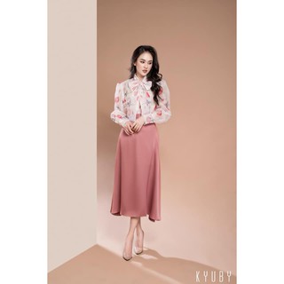 Chân váy lụa dáng dài CV25 _ KYUBY