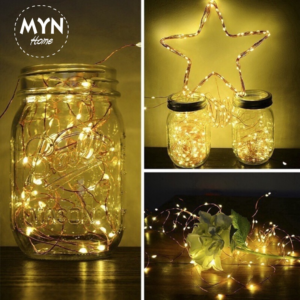 Dây đèn led đom đóm fairylight 3 mét dùng pin