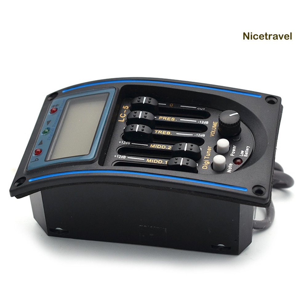 Bộ cân bằng âm thanh EQ 5 băng tần LC-5 chuyên dụng cho đàn guitar acoustic