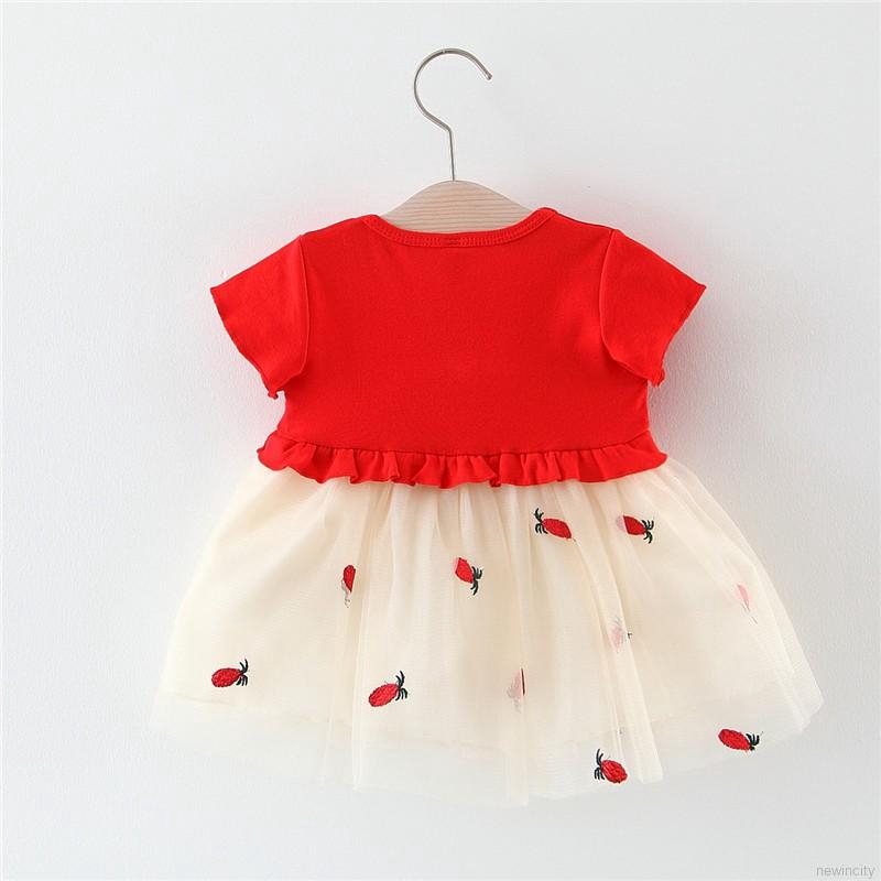 Đầm công chúa tay ngắn xinh xắn dành cho bé gái