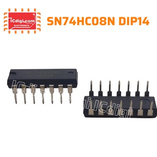 1 con IC SN74HC08N DIP14
