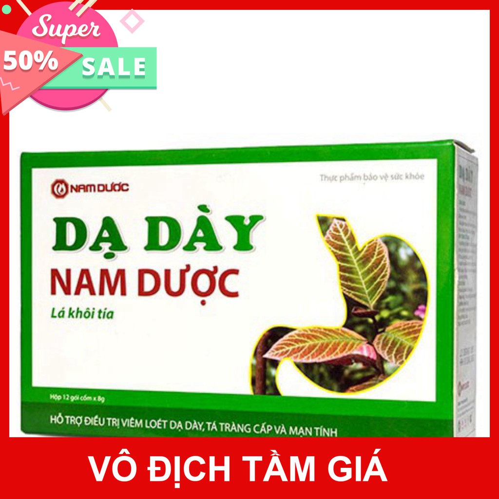 Cốm Dạ Dày Nam Dược - Hỗ trợ điều trị viêm loét dạ dày, tá tràng (Hộp 12 gói)