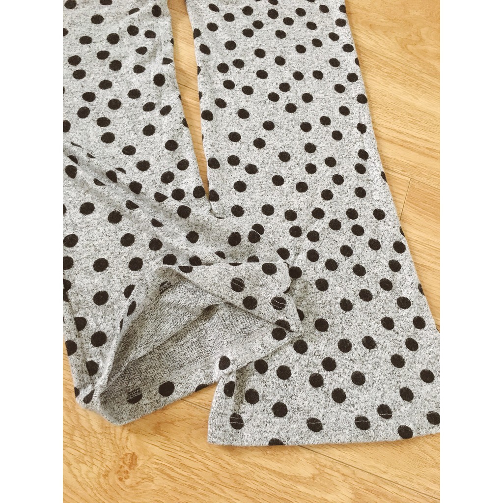 Quần thun ống loe chấm bi co giãn | BigBuy360 - bigbuy360.vn