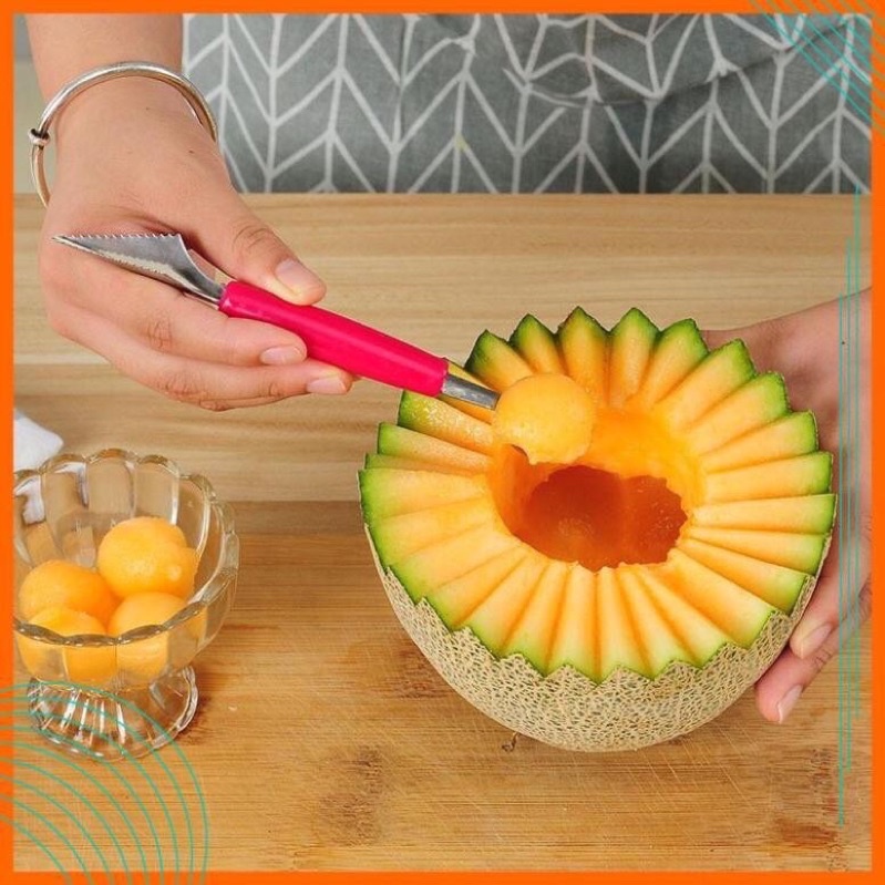 Dụng Cụ Tỉa,Khắc, Múc Trái Cây 2 Đầu