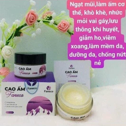 CAO ẤM FANECO - Giữ ấm, bôi muỗi đốt, thư giãn cơ thể