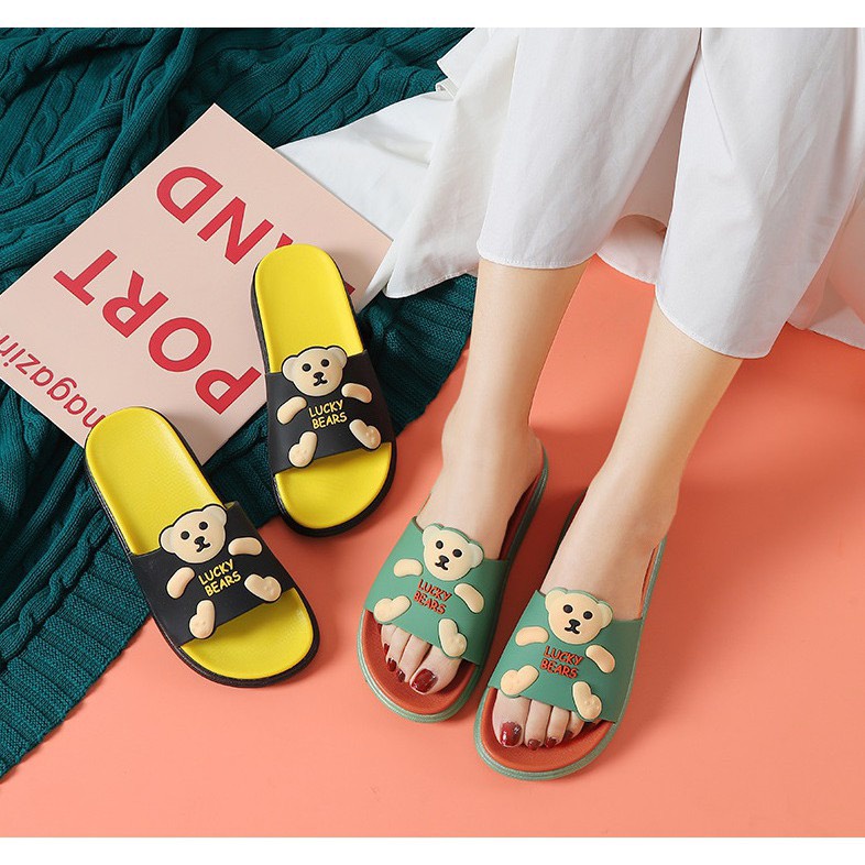 [RẺ VÔ ĐỊCH] DÉP NỮ HÌNH GẤU DỄ THƯƠNG ÊM CHÂN