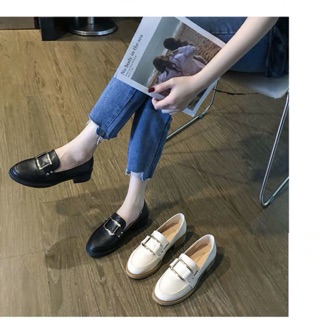 Giày Oxford nữ mũi tròn