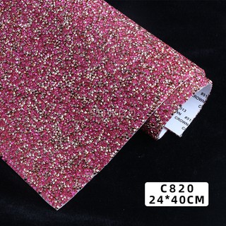 C series 3mm nhựa kim cương giả lưới đính hotfix sắt trên strass lưới dải tự dính bọc cho sách sowoo