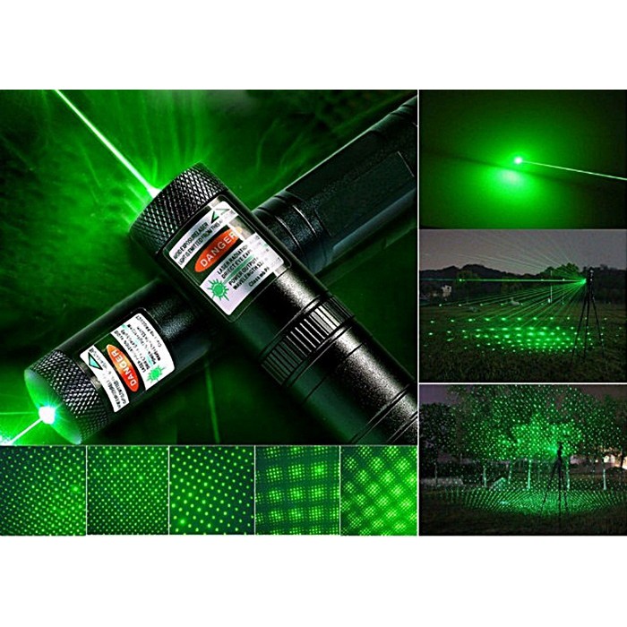 Đèn pin Laze 303 chiếu xa nhiều hình cực đẹp-bộ gồm đèn laser,bộ sạc,pin Li-ion,chìa khóa an toàn,sách hướng dẫn