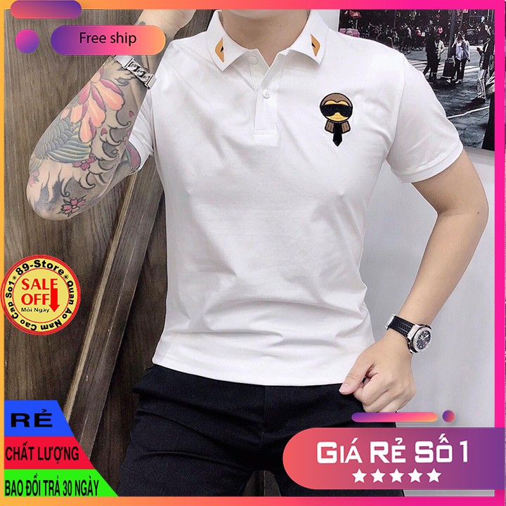 Áo Thun Nam Tay Ngắn Có Cổ Cao Cấp Thích Hợp Moi Lứa Tuổi Cam Kết Về Chất Lượng 🌟GIÁ RẺ NHẤT🌟