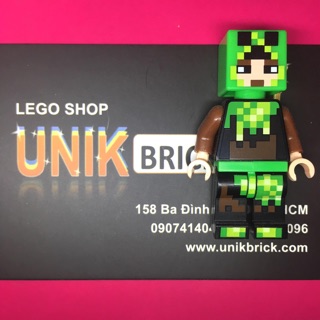 Lego Minecraft Skin 4 Cậu bé xanh lá cây trong trò chơi Minecraft chính hãng (như hình).