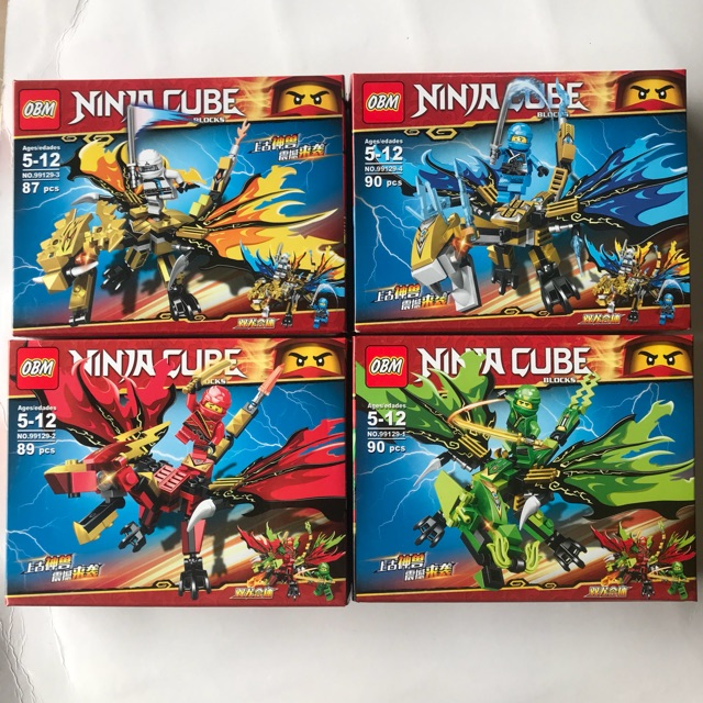 Combo 4 mẫu lego NINJA CUBE 354 chi tiết