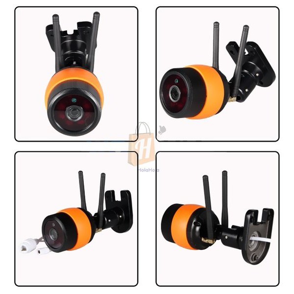 Camera IP không dây Detek X5100 ngoài trời chống nước mưa IP66 dùng ứng dụng Yoosee