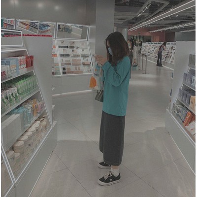 CV1_Chân váy bò Jeans dài dáng chữ A | BigBuy360 - bigbuy360.vn