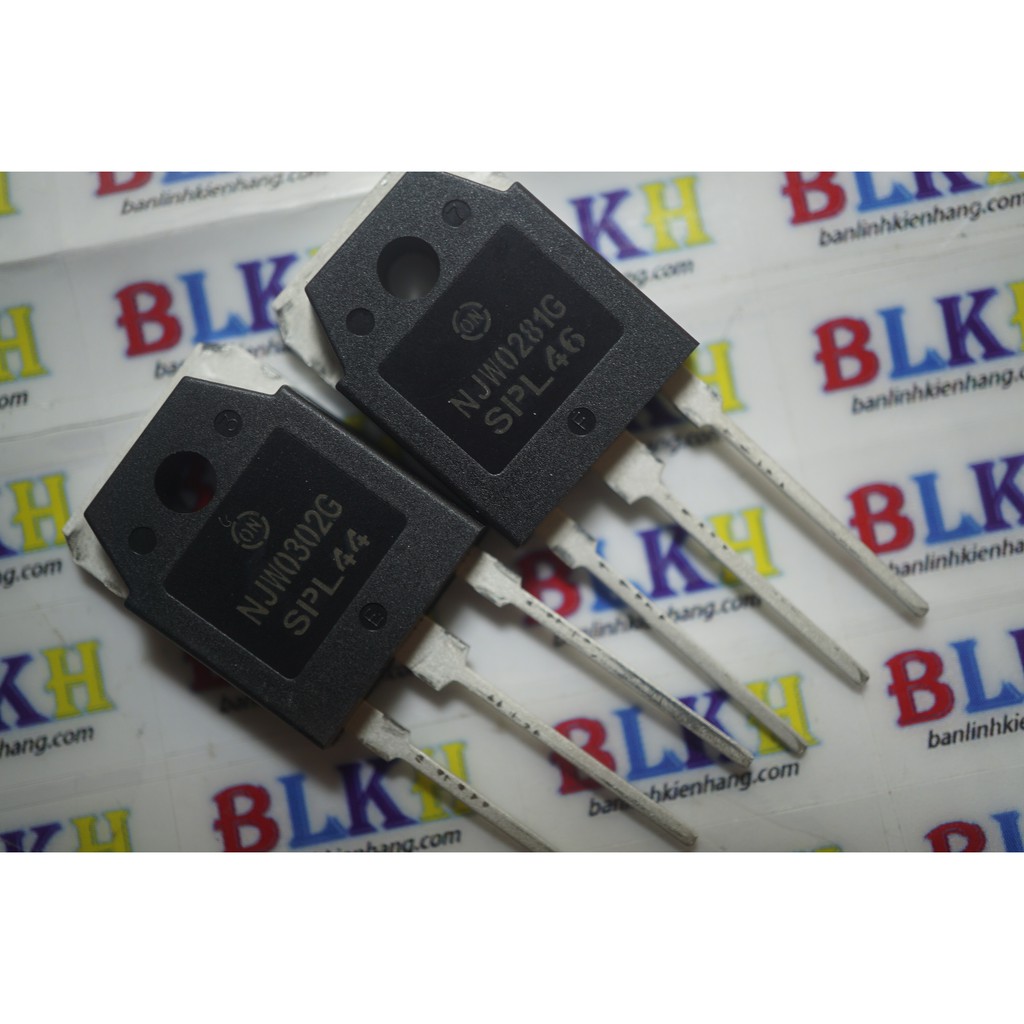 Cặp IC Audio NJW0281G NJW0302G 0281 0302 TO-3P chính hãng ON semiconductor