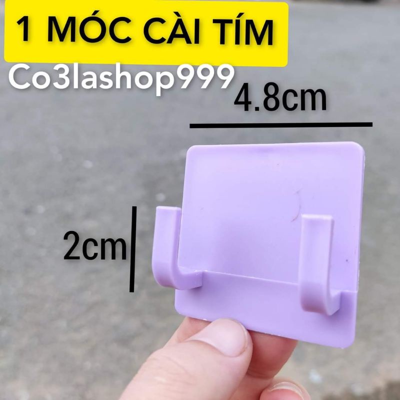 Móc nhựa cài kệ sắt/kệ inox treo phụ kiện đồ dùng (1 CÁI)