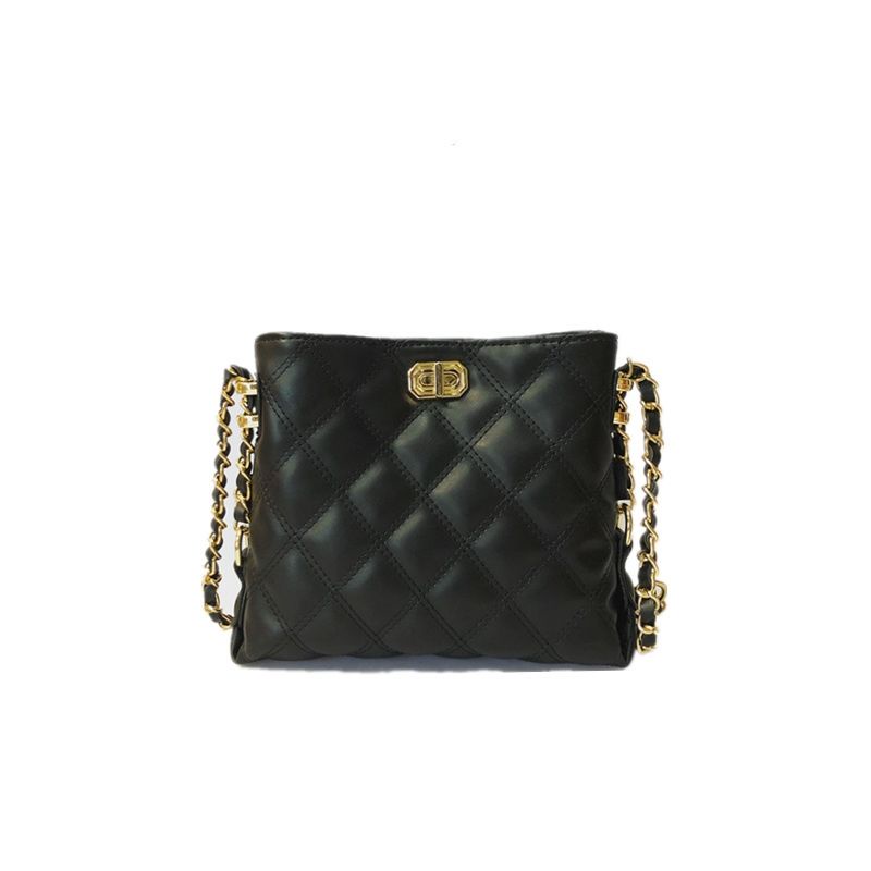 2024 Phong Cách Mới Phiên Bản Hàn Quốc Túi Messenger Phù Hợp Cao Cấp Niche Kim Cương Dây Xích Túi