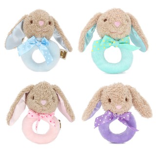 Baby Rabbit Plush Rattle Ring Bell Toddler Musical Soft Plush Toy Soft Dolls