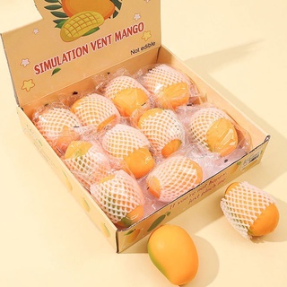 SQUISHY Hình Quả Xoài Chính Vàng Quả Xoài Xanh Lét Kèm Bọc Mềm Mịn Chậm Tăng đáng yêu mochi slime có hư